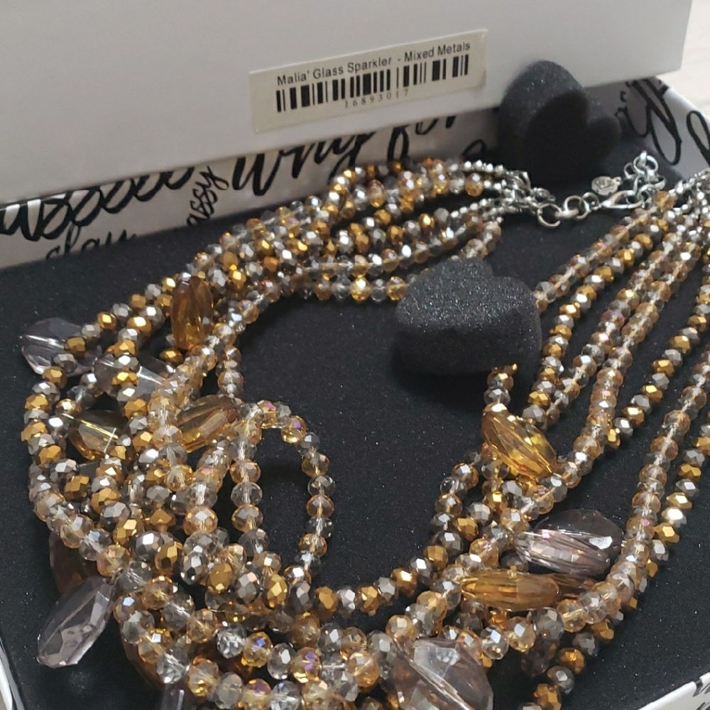 Malia Sparkling Gold and Silver Necklace